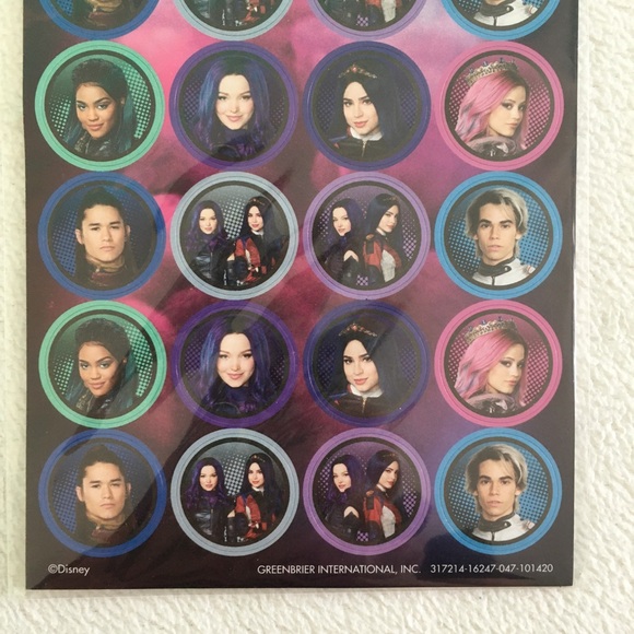 Disney Descendants 3 Stickers, New in Package - Picture 6 of 7